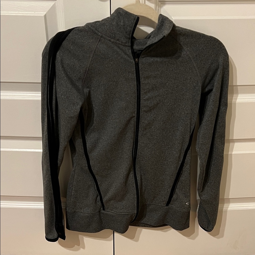 C9 by Champion Gray Full-Zip Athletic Hoodie